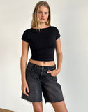 Image of Sipang Tie Back Top in Black