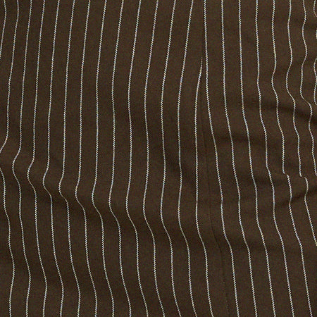 Siria Bandeau Dress in Pinstripe Brown