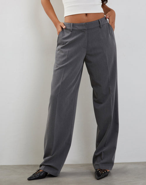 image of Sirkia Low Rise Tailored Trouser in Charcoal