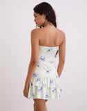 Image of Sitav Dress in Floral Stripe Cream