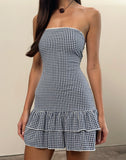 Image of Sitav Dress in Seersucker Gingham Navy