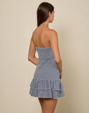 Image of Sitav Dress in Seersucker Gingham Navy