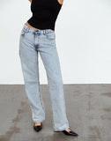 Image of Mid Rise Slim Parallel Jeans in 80's Light Wash