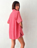 Image of Smith Oversized Shirt in Red Gingham