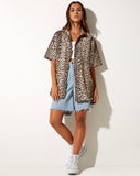 Image of Smith Short Sleeve Shirt in True Leopard