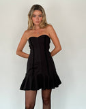 Image of Snana Mini Dress in Tailoring Black