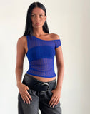 Image of Sohan Top in Sheer Texture Blue