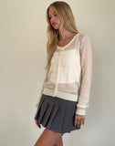 Image of Solana Light Knit Cardigan in Ivory