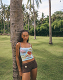 Image of Eunia Micro Shorts in Deep Mahogany