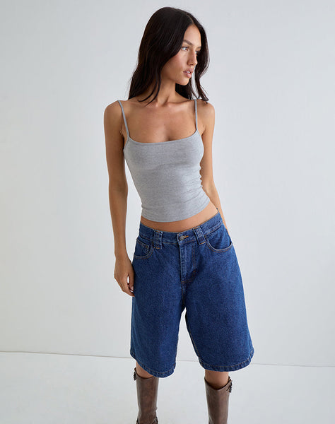 Image of Solay Vest Top in Grey Marl