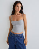 Image of Solay Vest Top in Grey Marl