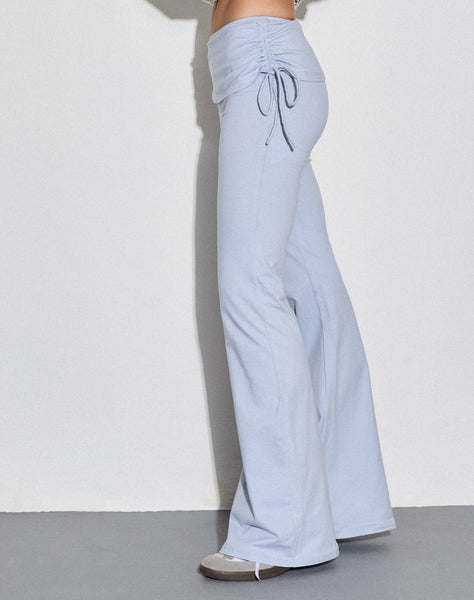 Image of Jacie Flare Trouser with Overskirt in Baby Blue