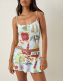 Image of Solay Cami Top in Bali Blue