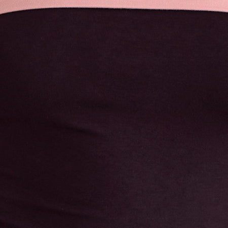 Solna Bandeau Top in Redwood with Pink Lady Binding