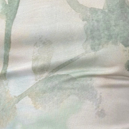 Soyan Asymmetrical Top in Abstract Painted Flower Blue