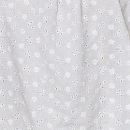 Charada Lace Trim Bloomer Short in Broderie Ivory