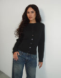 Image of Subra Long Sleeve Cardigan in Black