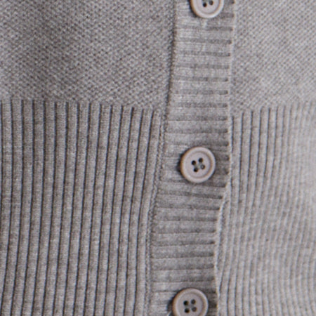 Subra Long Sleeve Cardigan in Grey