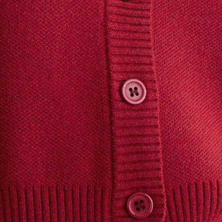 Subra Long Sleeve Cardigan in Red