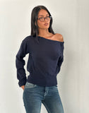 Image of Suena Asymmetric Jumper in Navy