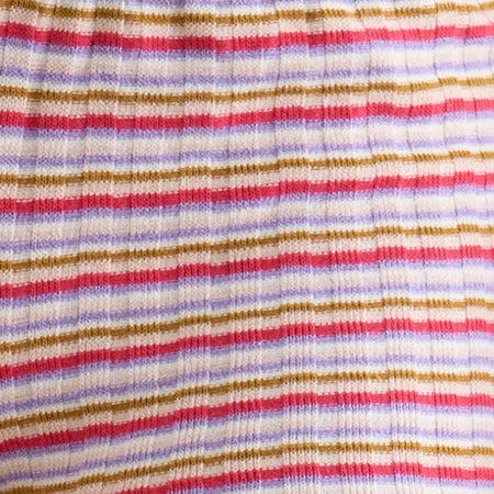 Eunia Shorts in Stripe Rib Pink and Lilac