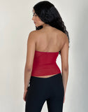 Image of Sunniva Bandeau Top in Cherry Mesh