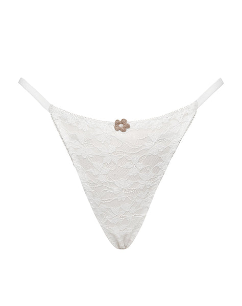 Image of Sura Thong in Compact Floral Lace Ivory