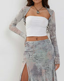 Image of Suri Shrug in Pastel Floral Lace