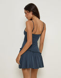 Image of Suvi Cami Mini Dress in Ocean Storm