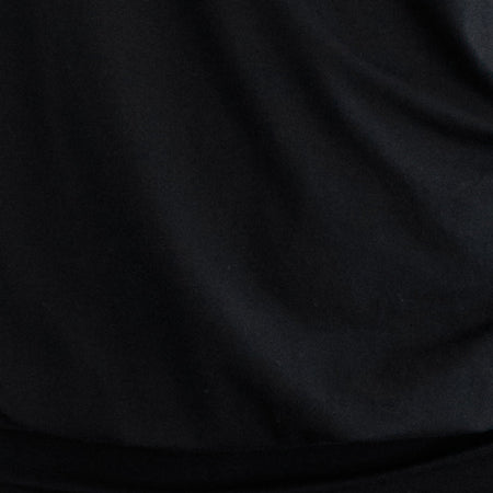 Sybe Cut Batwing Sleeve Mini Dress in Black