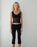 image of Tahoa Lace Vest in Black