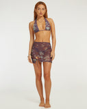 image of Takel Mini Skirt in Botanical Animal Brown