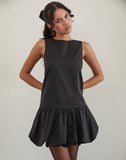 Image of Tamilo Bubble Hem Mini Dress in Black