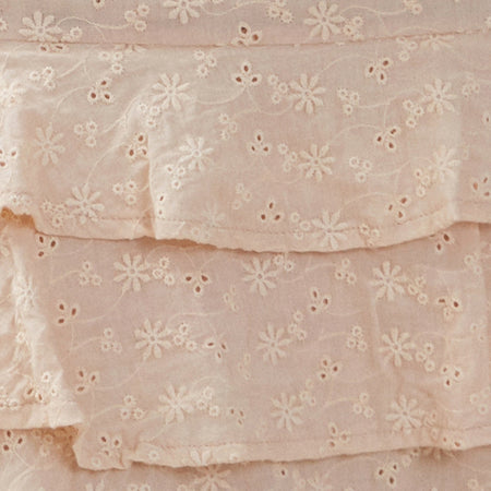 Camigo Mini Skirt in Broderie Blush