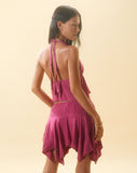 Image of Daco Waterfall Mini Skirt in Rose Crinkle