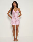 Image of Tasuya Mini Dress in Floral Romance Pink