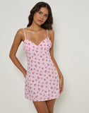 Image of Tasuya Mini Dress in Floral Romance Pink