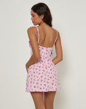 Image of Tasuya Mini Dress in Floral Romance Pink
