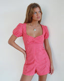 image of Tasy Playsuit in Red Gingham