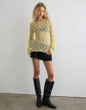 Image of Tate Jumper in Metallic Lemon