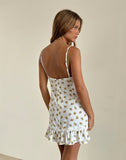 Image of Tavita Mini Dress in Funshine Floral Off White