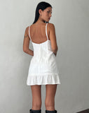 Image of Tavita Frill Mini Dress in White