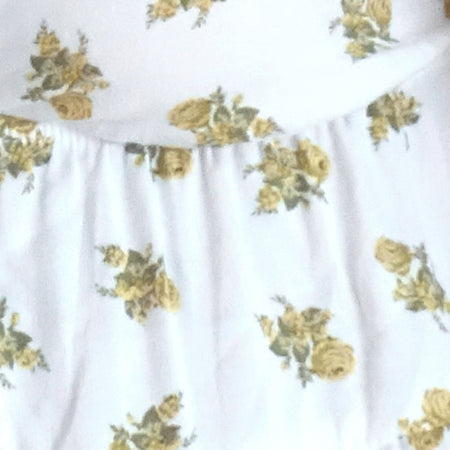 Tezza Top in Funshine Floral Off White