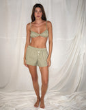 Image of Tiga Bralette in Olive Gingham