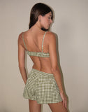 Image of Tiga Bralette in Olive Gingham