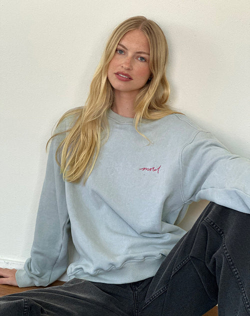 Image of Tillie Jumper in Ecru with Motel Cashmere Embroidery