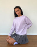 Image of Tillie Jumper in Violet with Grey Bow Embroidery