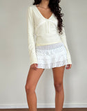 Image of Tirzah Brushed Knit Top in Cream