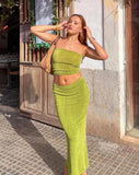 image of Tulus Maxi Skirt in Lime