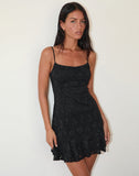 Image of Tita Mini Dress in Black Sequin Lace